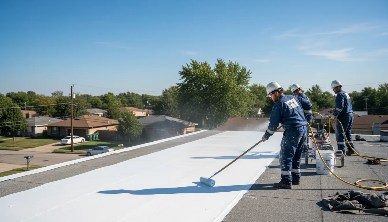 Commercial roof coating in Blackstone, MA near me